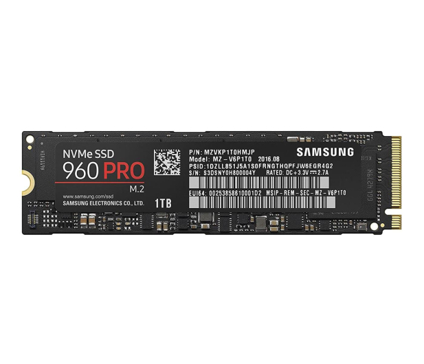 Samsung 1TB M.2 PCIe NVMe 960 Pro - 337410 - zdjęcie